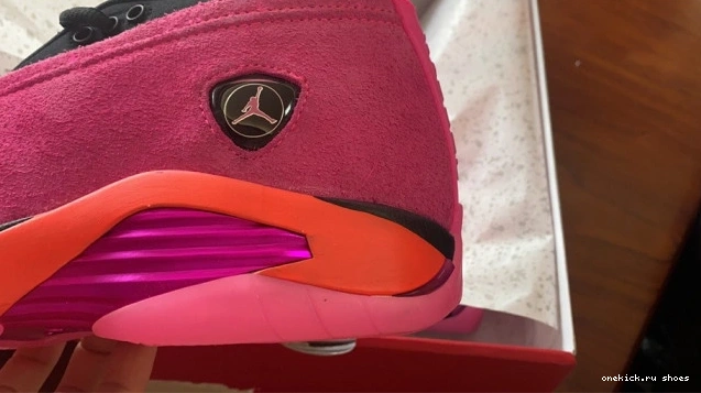 Cheap Jordan DH4121-600 (W) 14 Pink Shocking Retro Low 0813